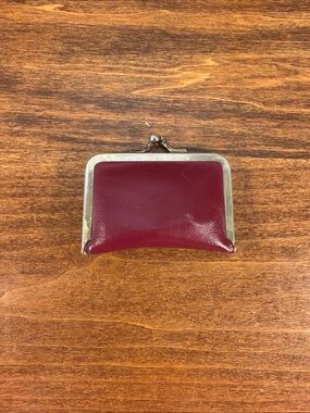 Classic Burgundy sewing kit case with Metal Frame